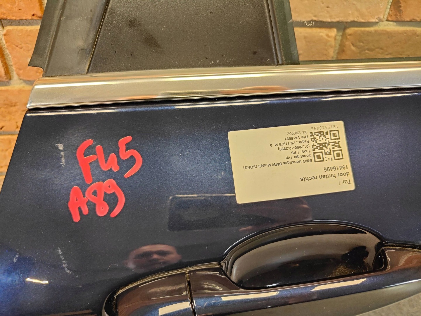 BMW 2 F44 Tür Hinten Rechts Door 9631840 Porta Porte - Thumbnail 12