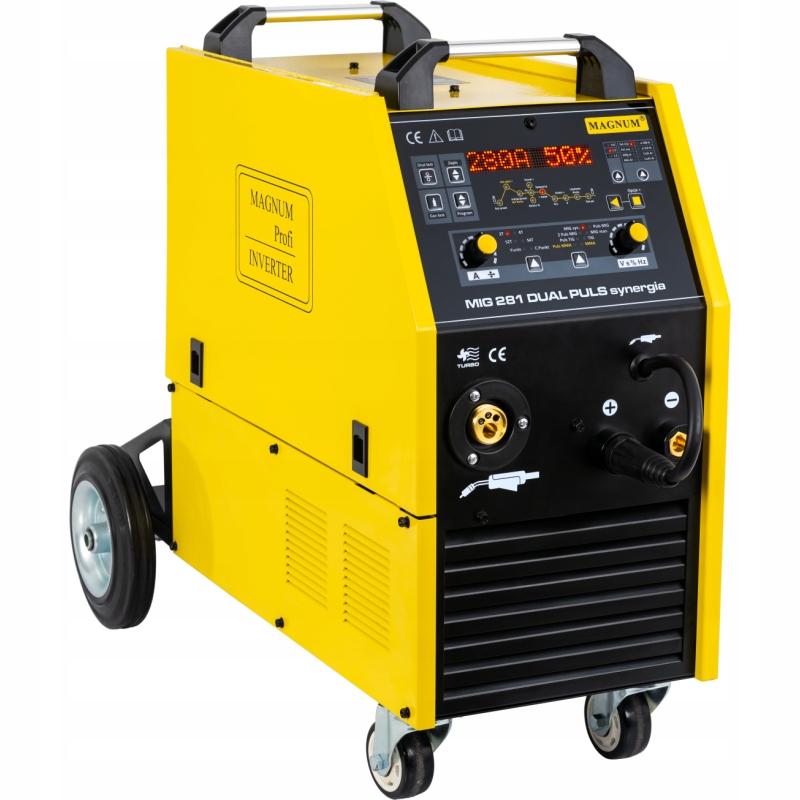 Spawarka migomat MAGNUM MIG 281 DUAL PULS SYNERGIA IGBT 280A 400V 2T 4T 