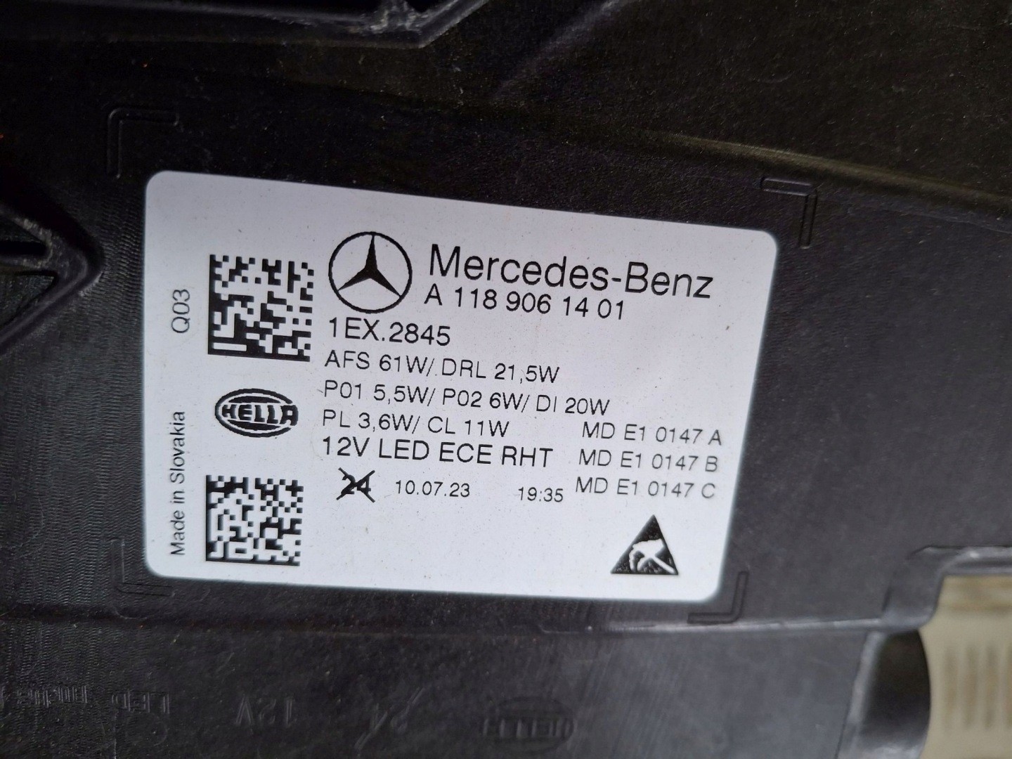 Frontscheinwerfer Mercedes-Benz CLA C118 A1189061301 Multibeam LED Links Headlight - Thumbnail 8