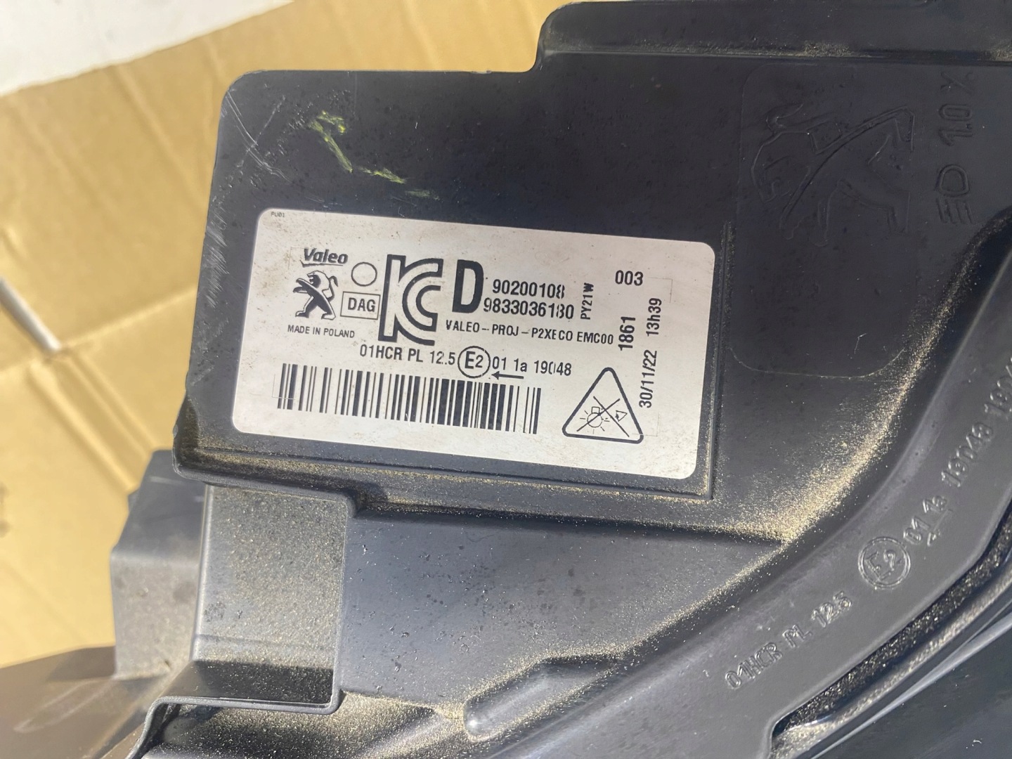 Frontscheinwerfer Peugeot 208 I 9833036180 LED Rechts Scheinwerfer Headlight - Thumbnail 11