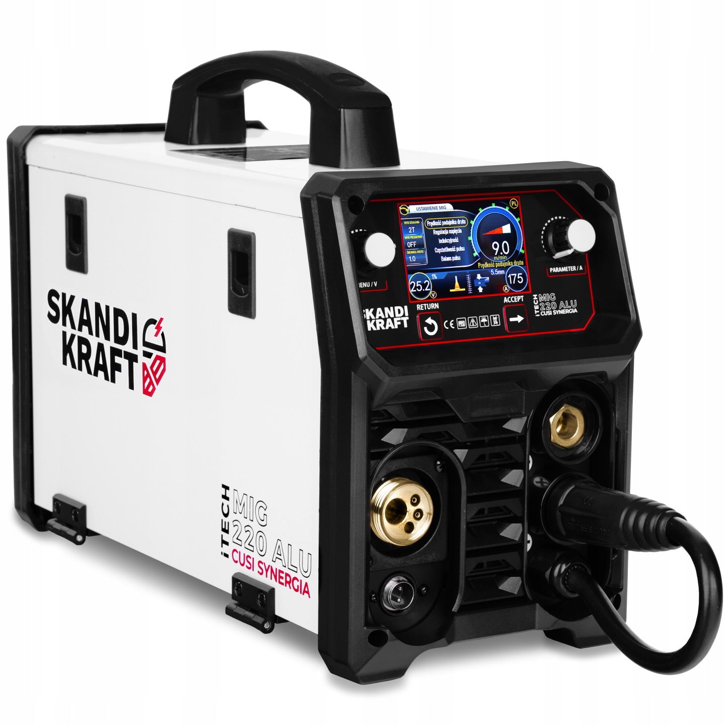 Spawarka MIGOMAT SKANDI KRAFT iTech MIG 220 ALU CUSI SYNERGIA 230V 200A