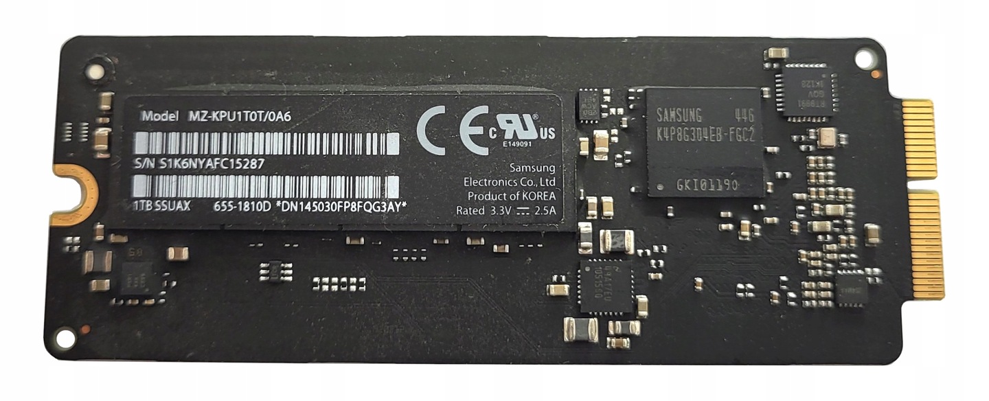 DYSK SSD APPLE MZ-KPU1T0T/0A6 1TB M.2 - 14854997028