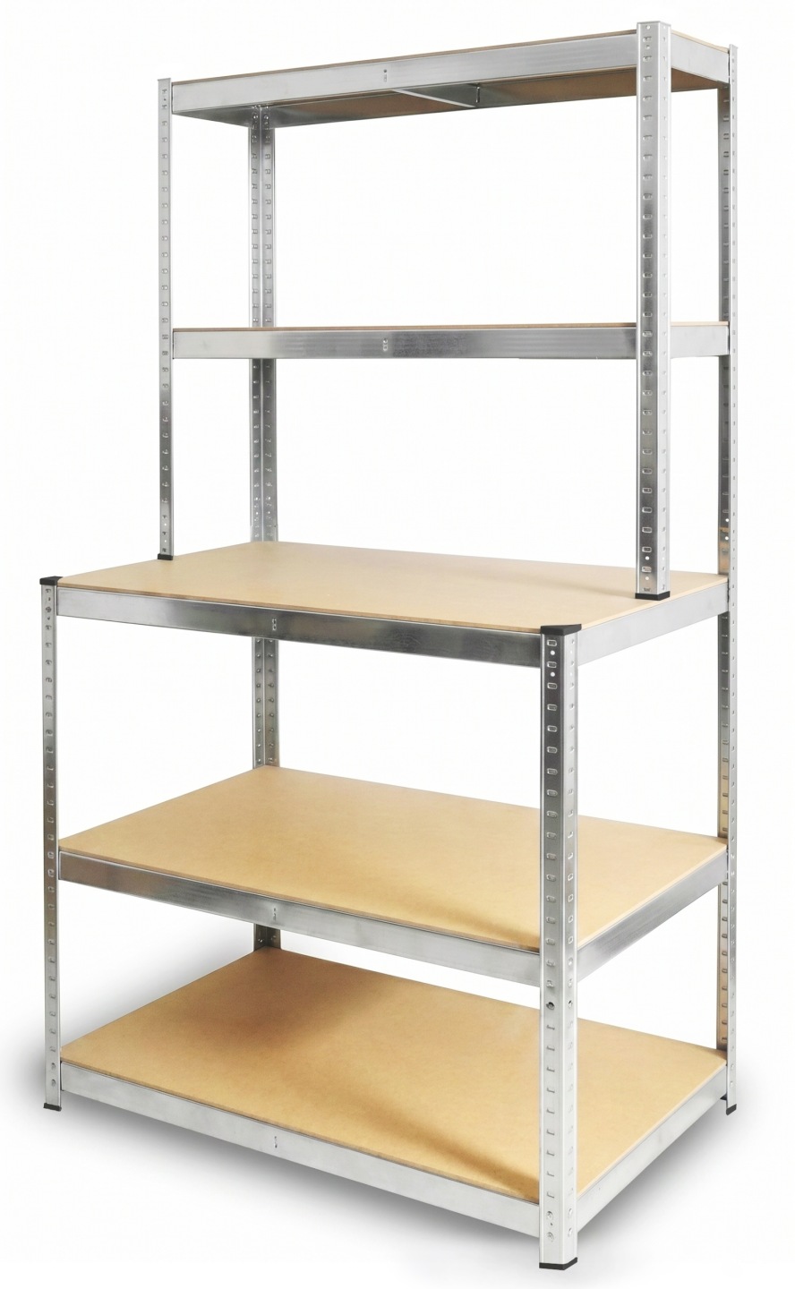 Regał magazynowy SCHODOWY metalowy 180x100x30/60 cm nadstawka 150kg 5 półek