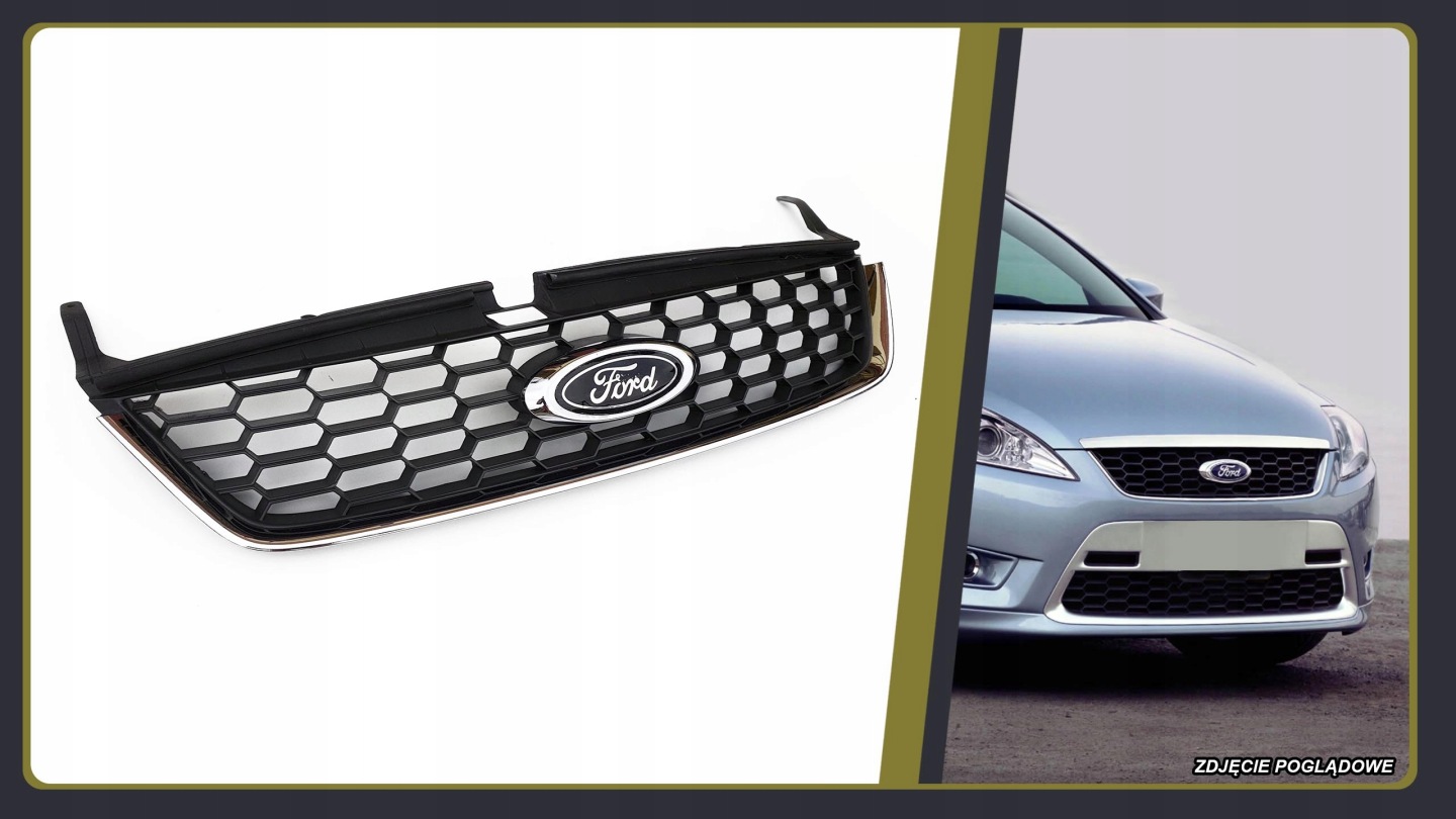 Ford Mondeo IV Mk4 Kühlergrill FRONTGRILL Kühlergitter 7SSI8200AABR8 - Thumbnail 1