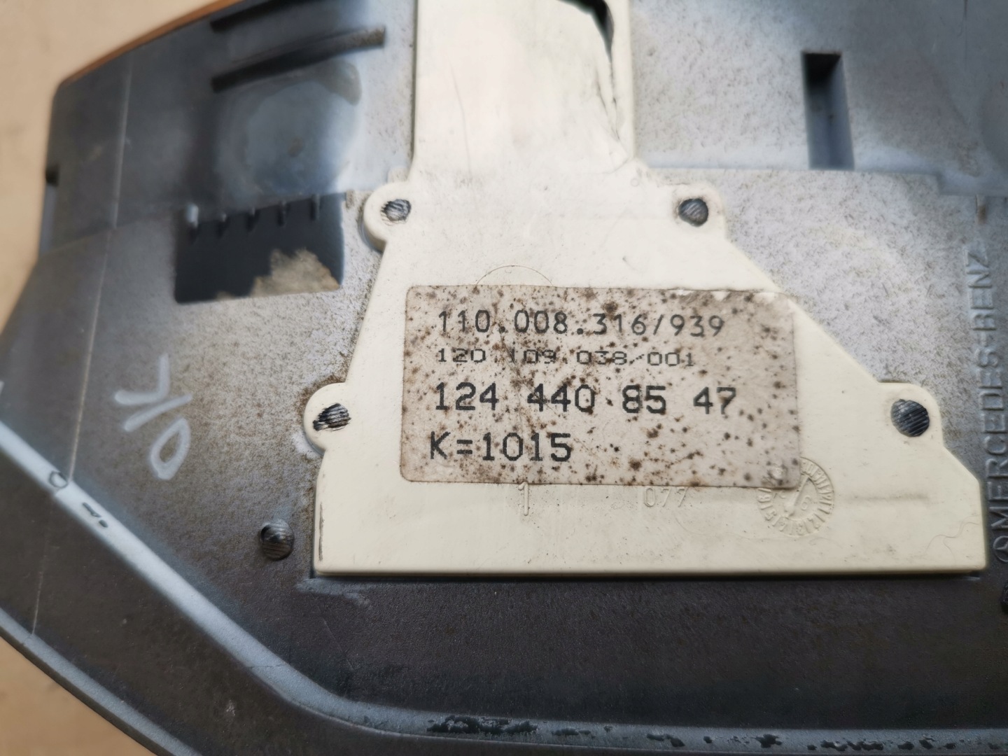 Mercedes-Benz E-Klasse W124 A1245423665 Screen Kombiinstrument Tacho - Thumbnail 8