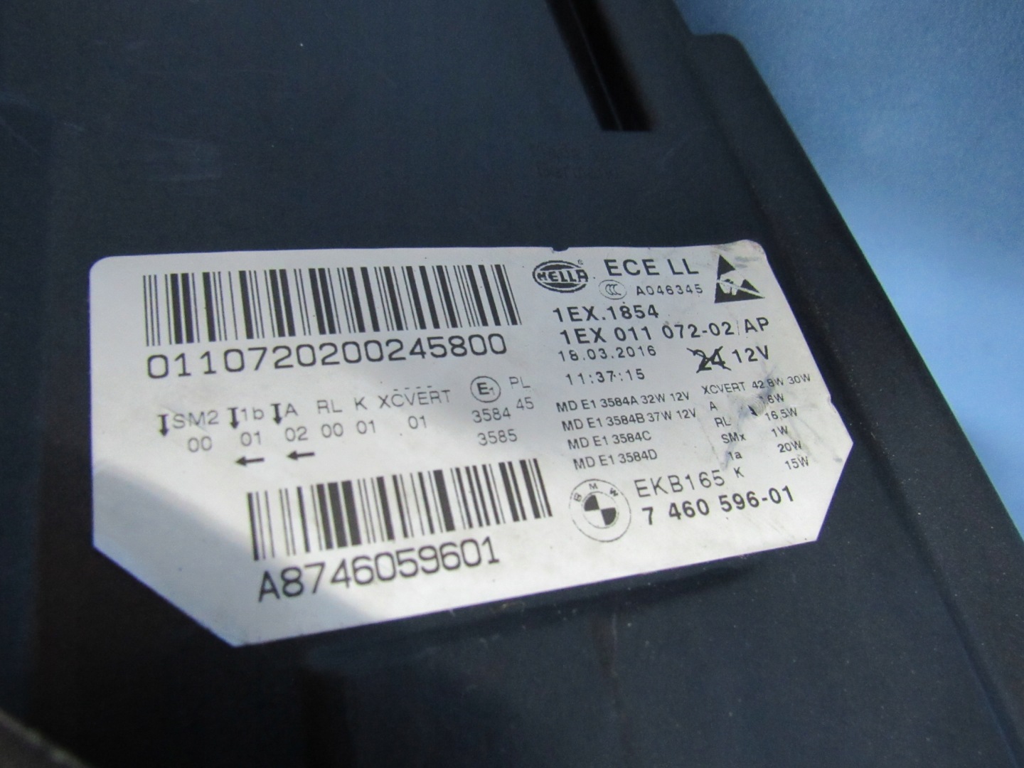 Frontscheinwerfer BMW 5 F11 7460596 LED ADAPTIVE Rechts Scheinwerfer Headlight - Thumbnail 7