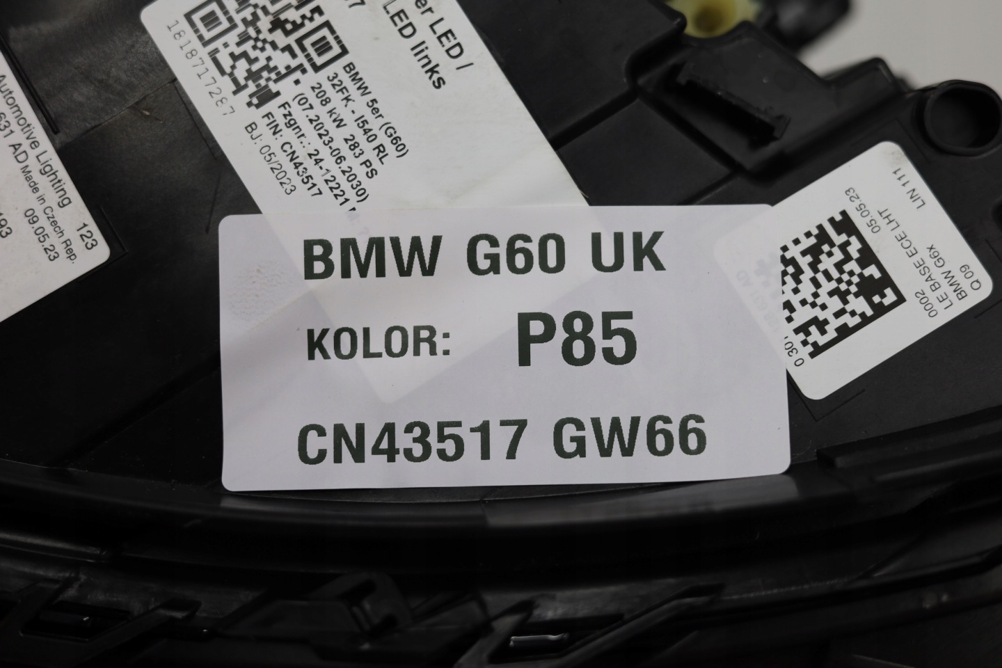 Frontscheinwerfer BMW 5 G60 5A798C5 LED Links Scheinwerfer Headlight - Thumbnail 9