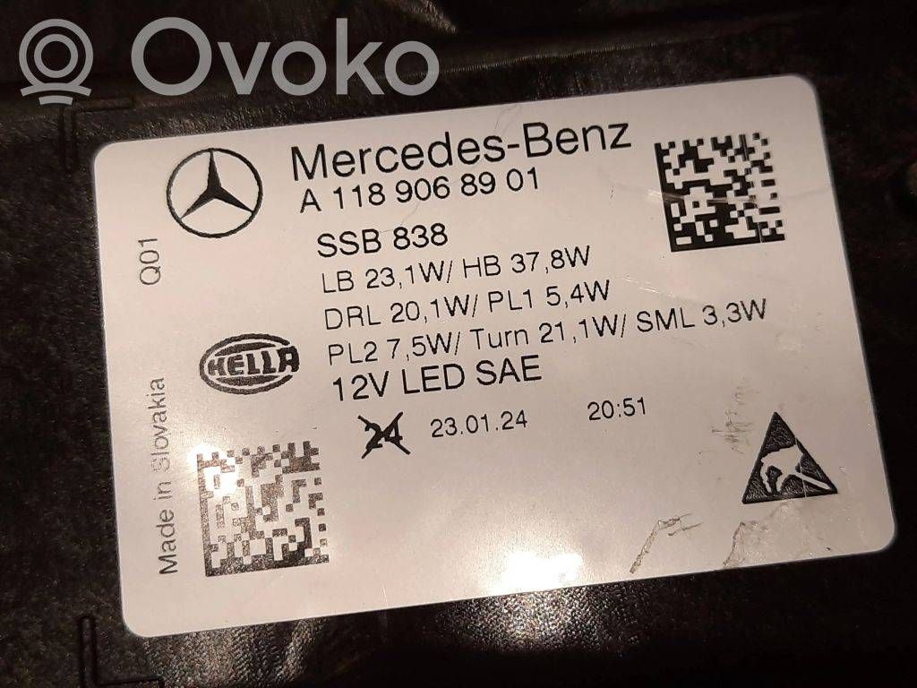Frontscheinwerfer Mercedes-Benz CLA W118 A1189068901 LED Links Headlight - Thumbnail 12