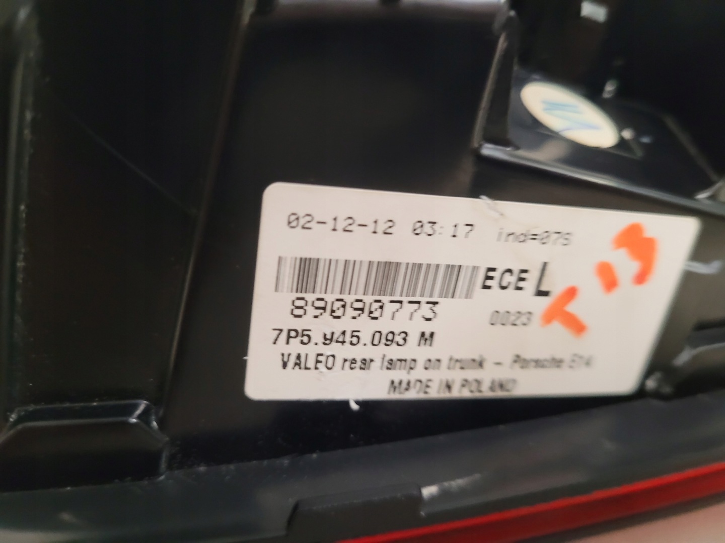 Porsche Cayenne 9YA Rückleuchte 7P5945095T Rearlamp - Thumbnail 8