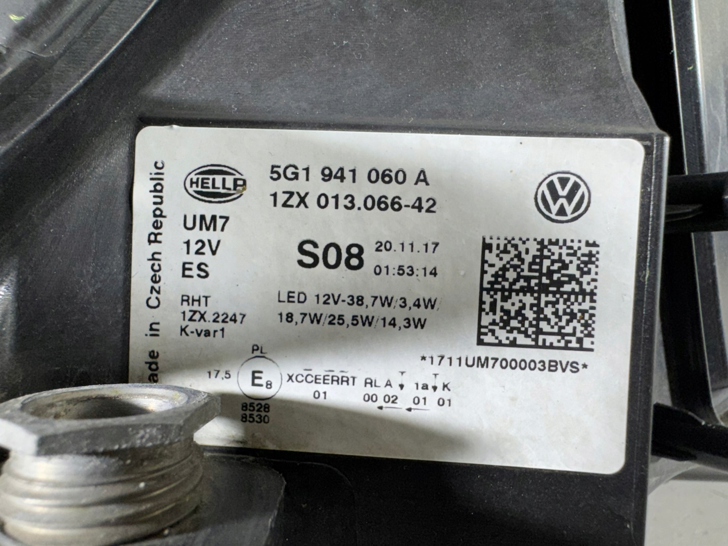 Frontscheinwerfer VW Golf V 5G1941060A LED Rechts Scheinwerfer Headlight - Thumbnail 11