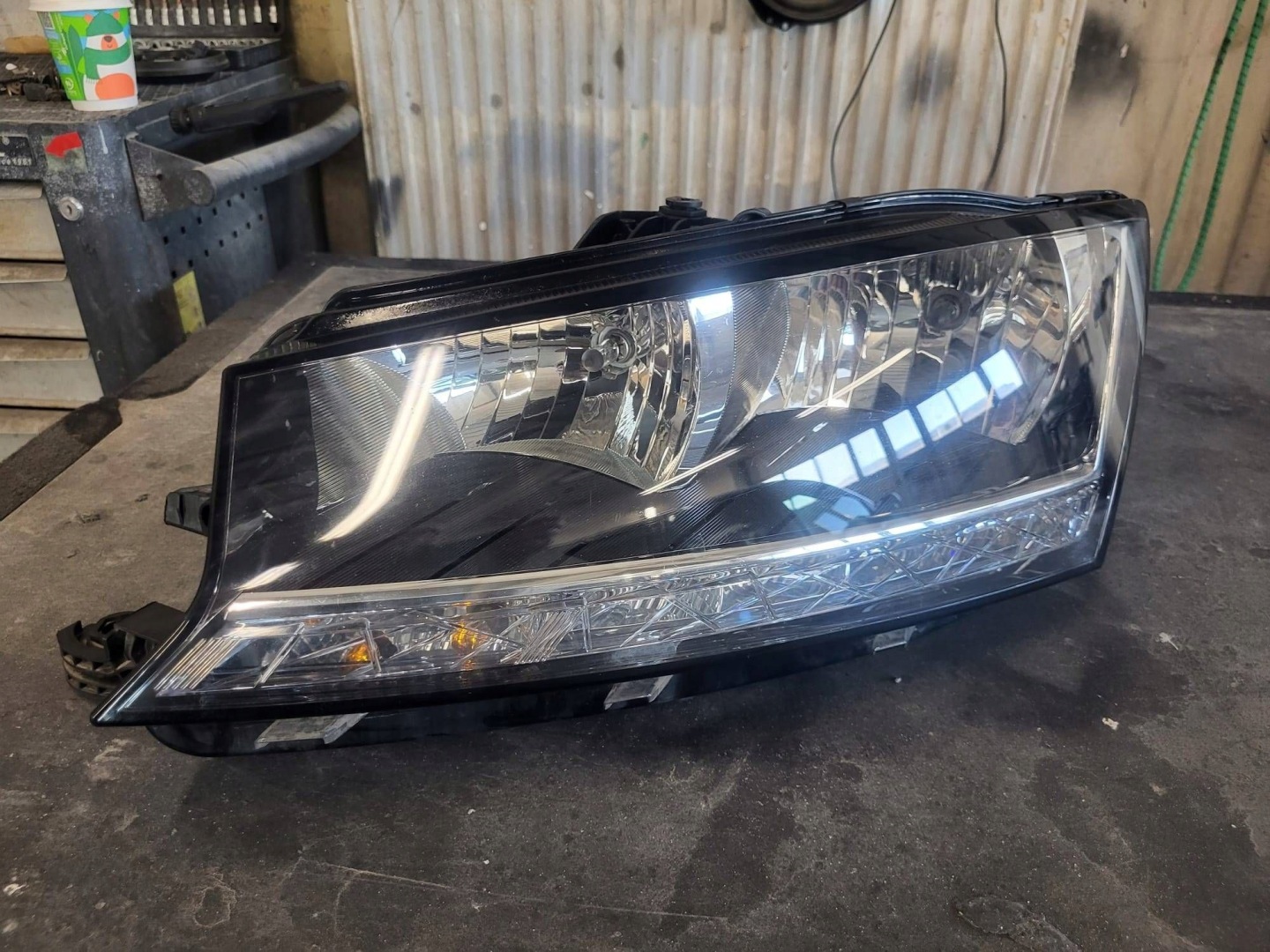 Frontscheinwerfer Skoda Fabia 6V1 6V1941015D LED Links Scheinwerfer Headlight - Thumbnail 1