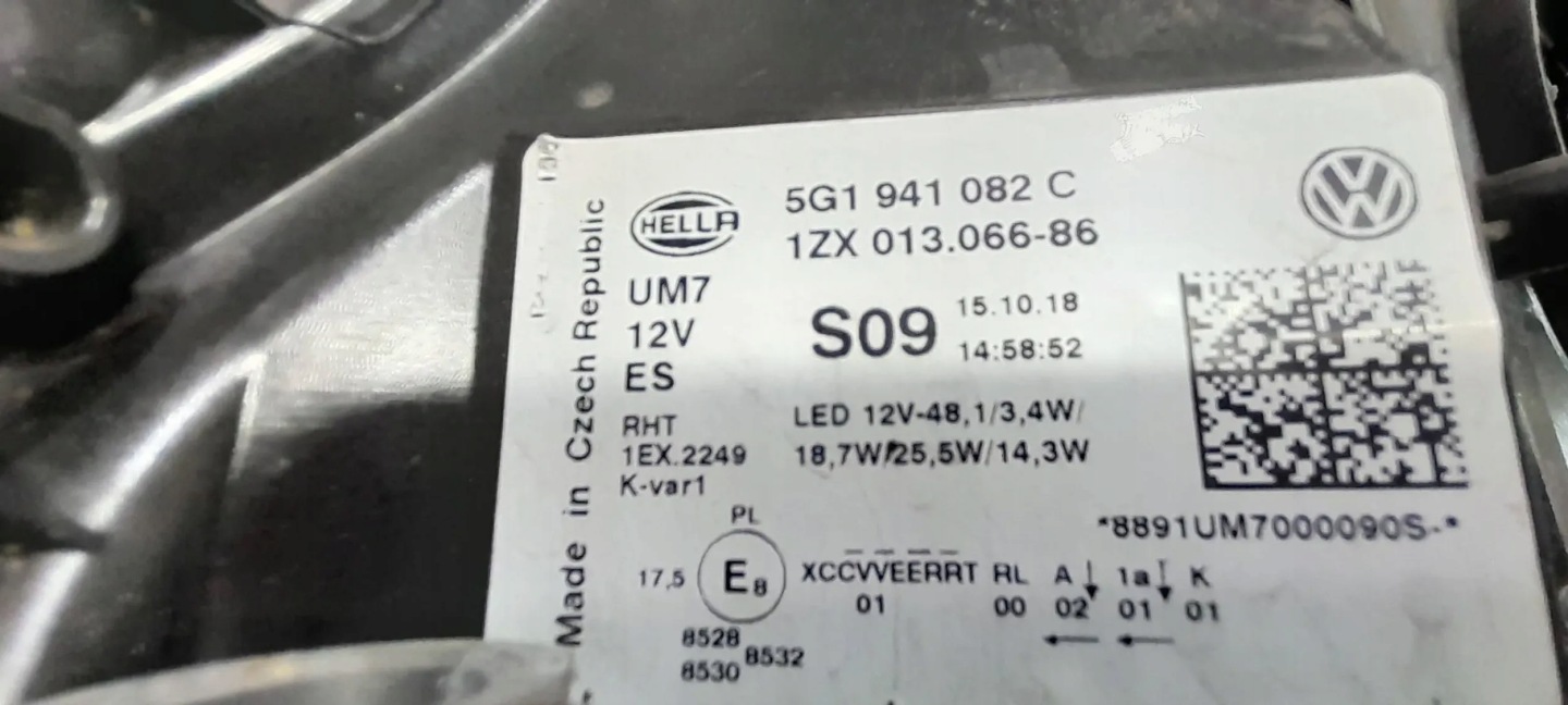 Frontscheinwerfer VW Golf V 5G1941082C LED Rechts Scheinwerfer Headlight - Thumbnail 6
