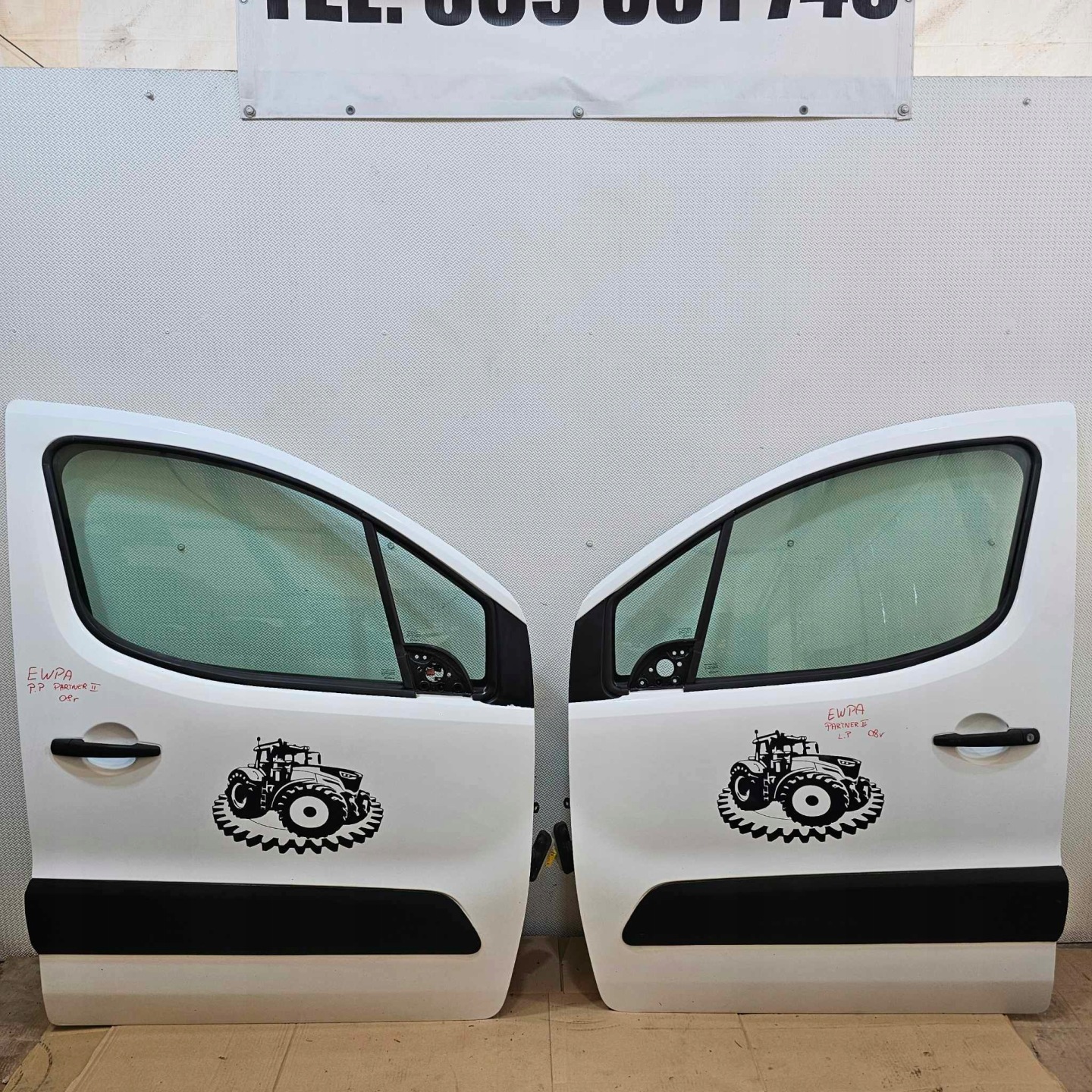 Peugeot Partner 7* Tür Vorne Rechts Door Porta Porte - Thumbnail 1
