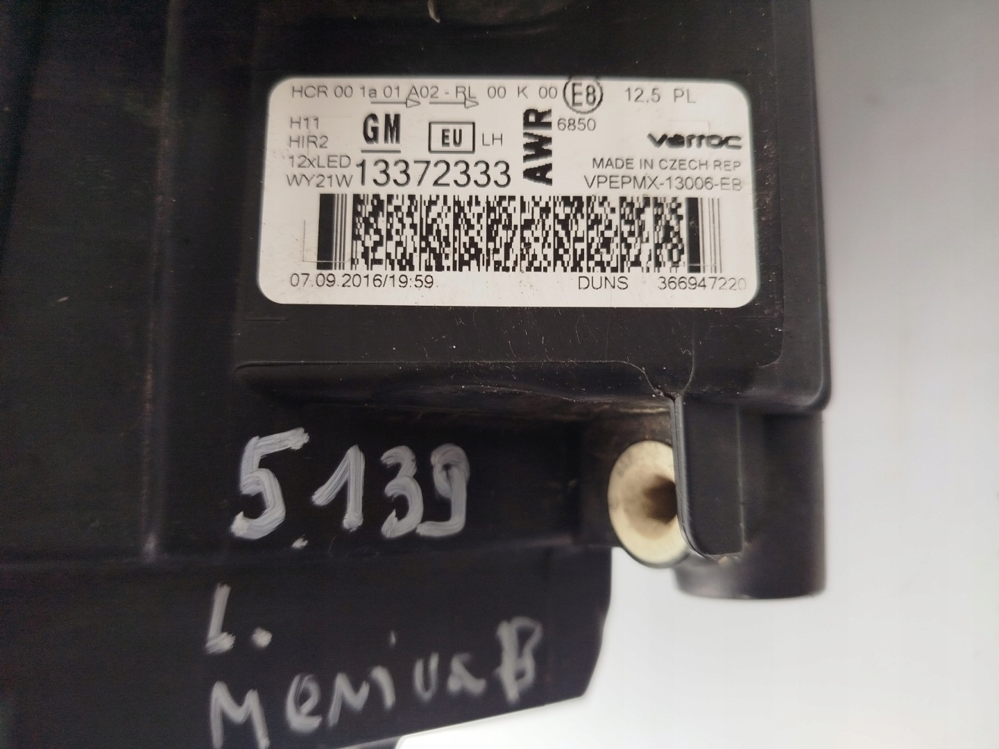 Frontscheinwerfer Opel Meriva S10 13372333 LED Links Scheinwerfer Headlight - Thumbnail 10