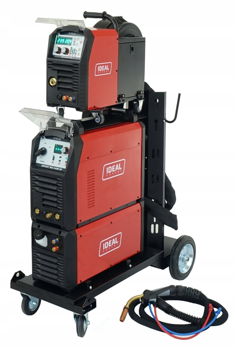 IDEAL Spawarka EXPERT MIG 540W DUAL PULSE LCD SYNERGIA MMA TIG 500A 400V