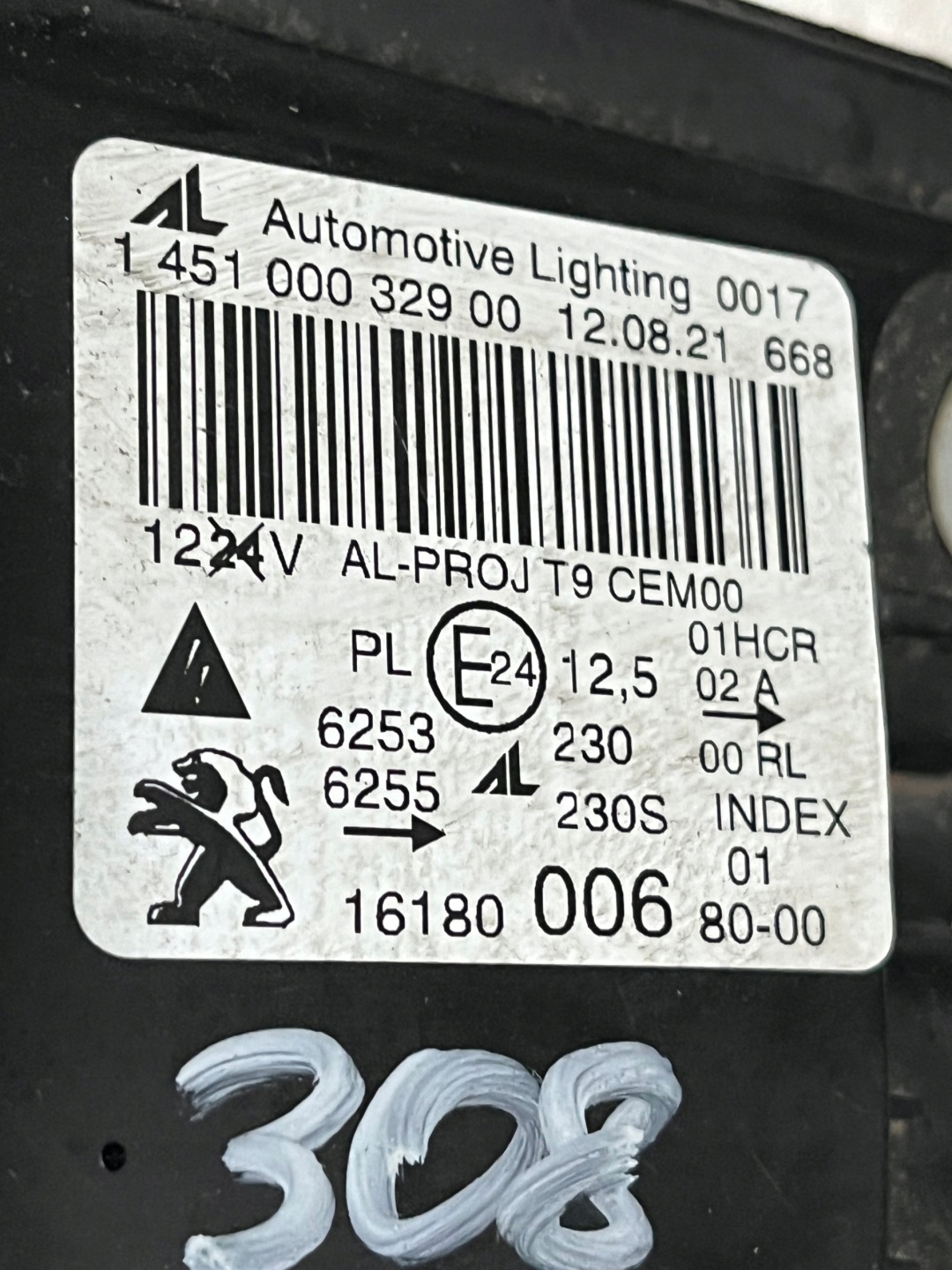 Frontscheinwerfer Peugeot 308 F 1618000680 LED Links Scheinwerfer Headlight - Thumbnail 8