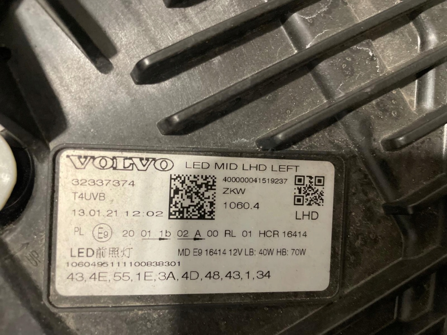 Frontscheinwerfer Volvo XC60 32337374 Facelift LED Links Scheinwerfer Headlight - Thumbnail 3