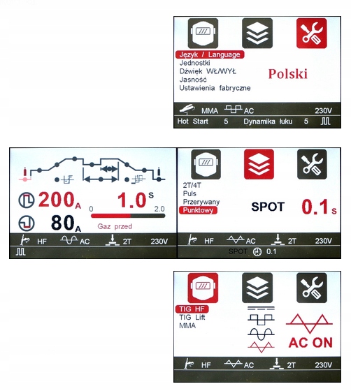 SPAWARKA IDEAL EXPERT TIG 220 AC/DC PULSE W LCD CHŁODNICA WÓZEK 230V