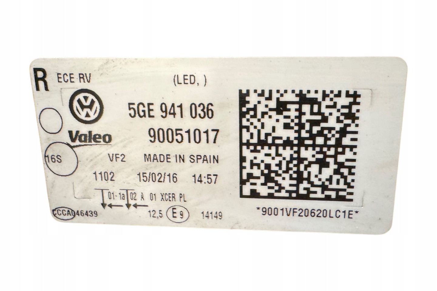 Frontscheinwerfer VW Golf V 5GE941036 LED Rechts Scheinwerfer Headlight - Thumbnail 11