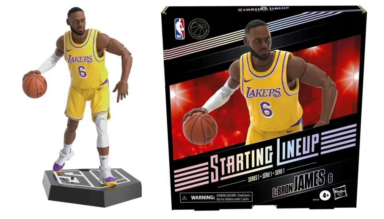 スポーツ LeBron James NBA BALLERS Hasbro NBA Starting Lineup Series 1 LeBron James Figurka