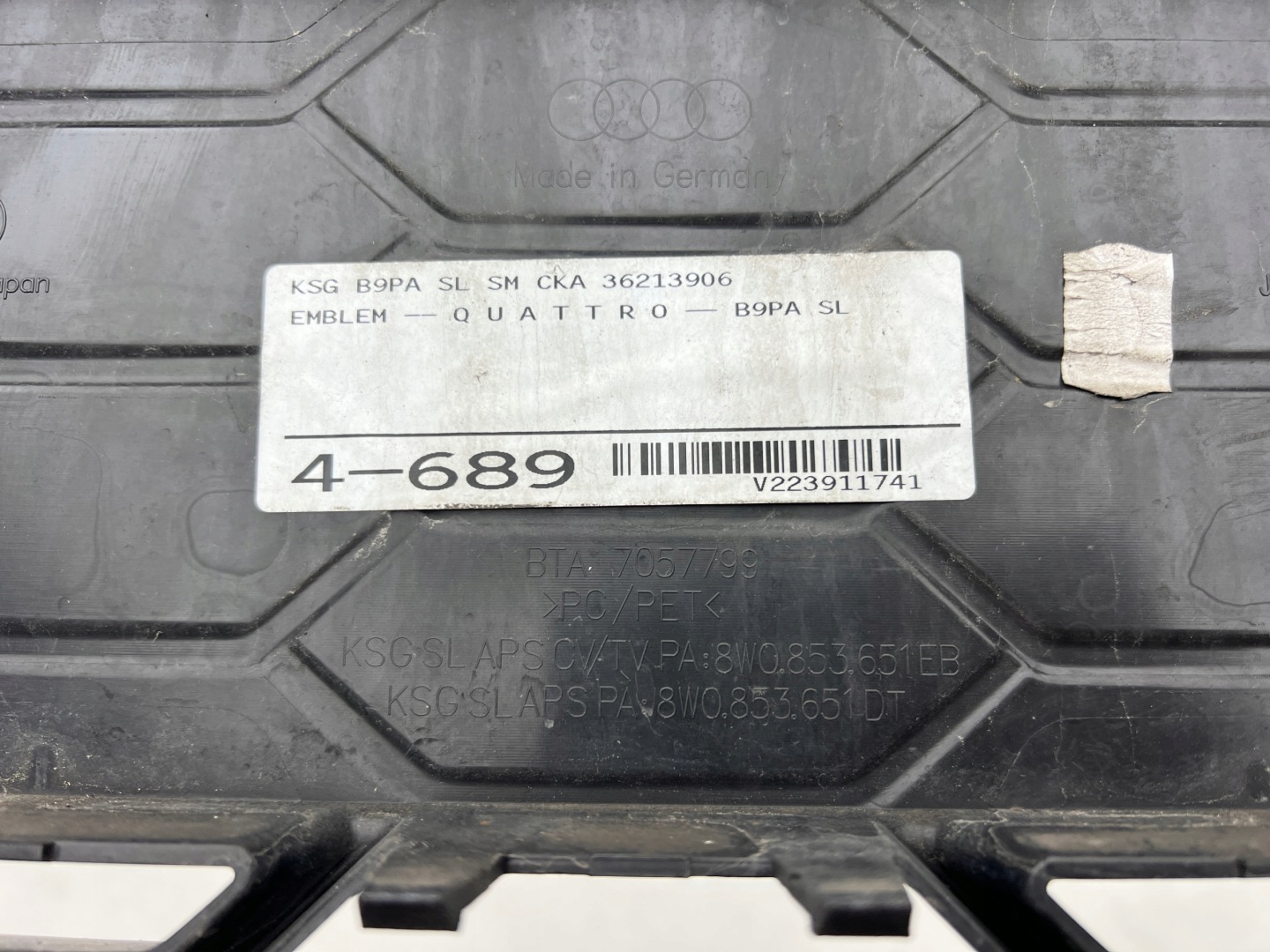 Audi A4 B9 Kühlergrill FRONTGRILL Kühlergitter 8W0853651EB - Thumbnail 6