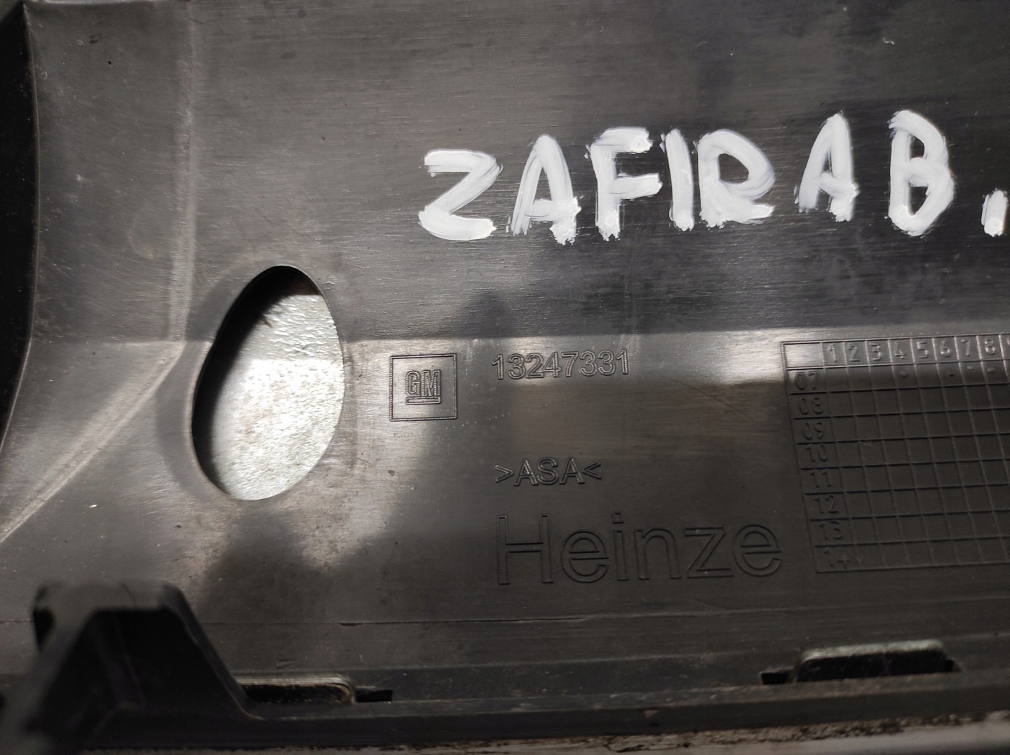 Opel Zafira Kühlergrill FRONTGRILL Kühlergitter 13247331 - Thumbnail 7
