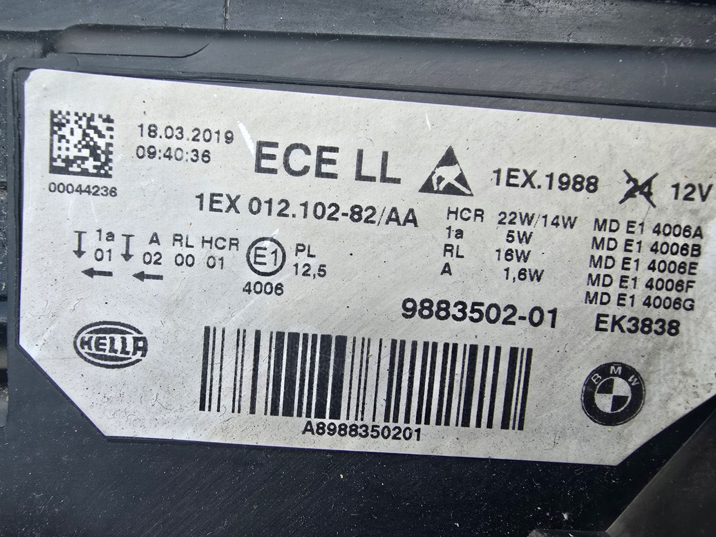 Frontscheinwerfer BMW 3 F31 1EX01210282AA LED Rechts Scheinwerfer Headlight - Thumbnail 6