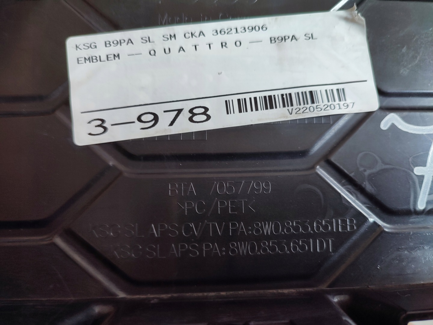 Audi A4 B9 Kühlergrill FRONTGRILL Kühlergitter 8W0853651EB - Thumbnail 12