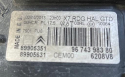 Frontscheinwerfer Citroen C5 9674398380 LED Links Scheinwerfer Headlight - Thumbnail 4