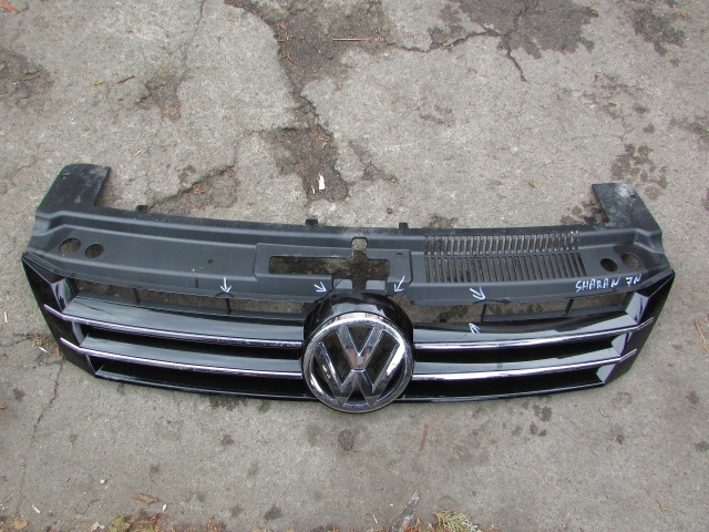 VW Sharan 7N Kühlergrill FRONTGRILL Kühlergitter 7N0853653A - Image 1