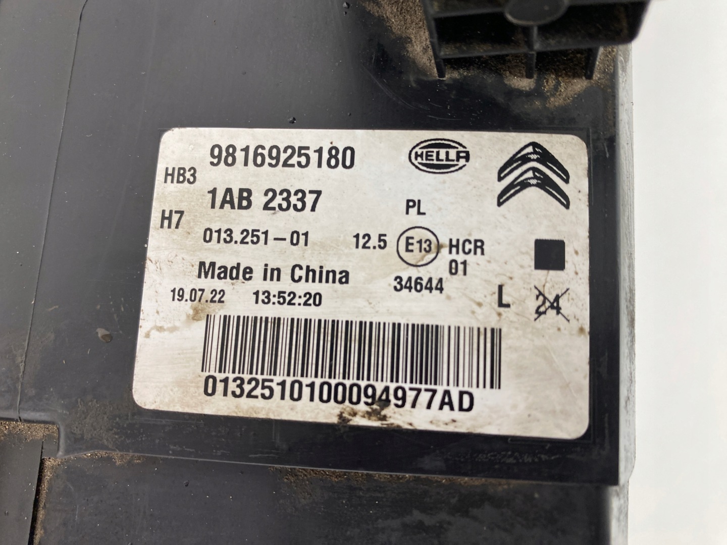 Frontscheinwerfer Citroen C5 9816925180OE LED Links Scheinwerfer Headlight - Thumbnail 5