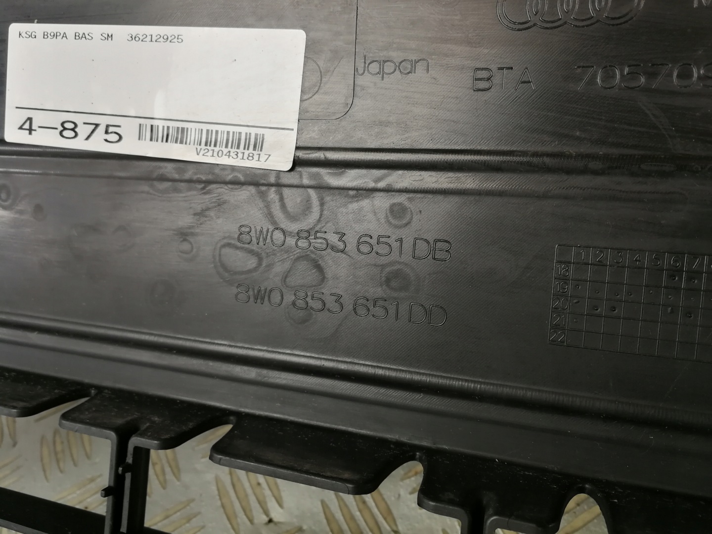 Audi A4 B9 Kühlergrill FRONTGRILL Kühlergitter 8W0853651DB - Thumbnail 11