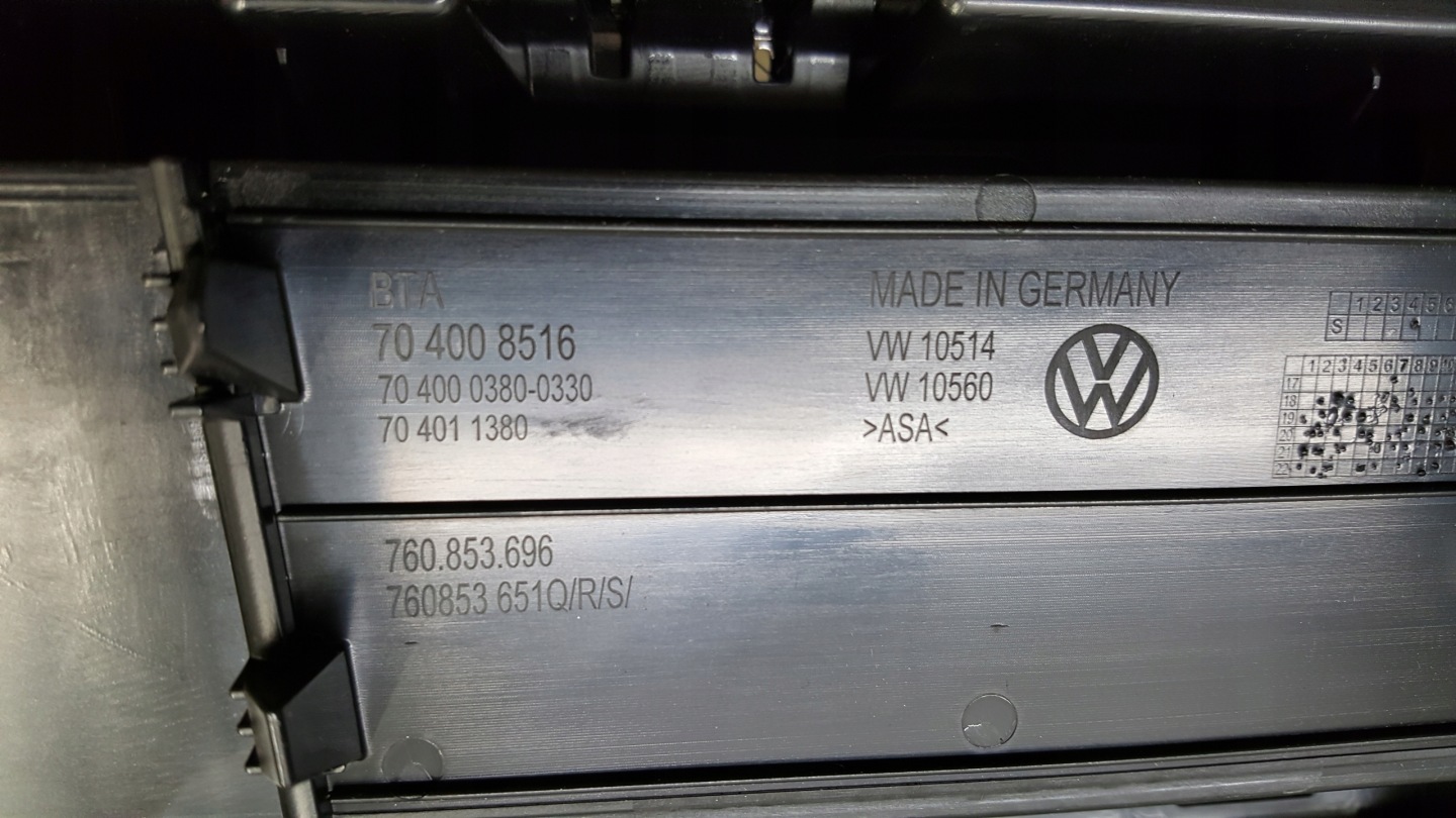VW Touareg I Kühlergrill FRONTGRILL Kühlergitter 760853653B - Thumbnail 10