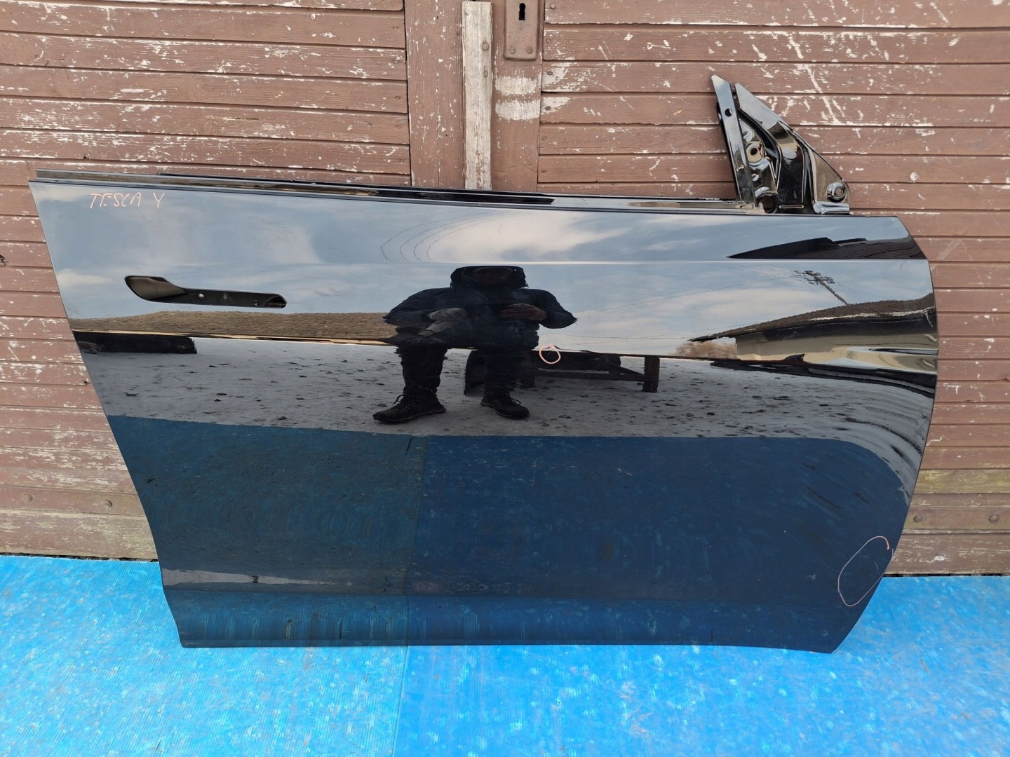 Tesla Model Y 005 Tür Vorne Rechts Door Porta Porte - Thumbnail 1