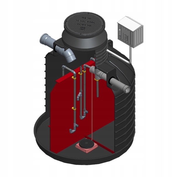 Oczyszczalnia Biologiczna HYDRO H1 2000L do 2-4 osób – zdjęcie 3