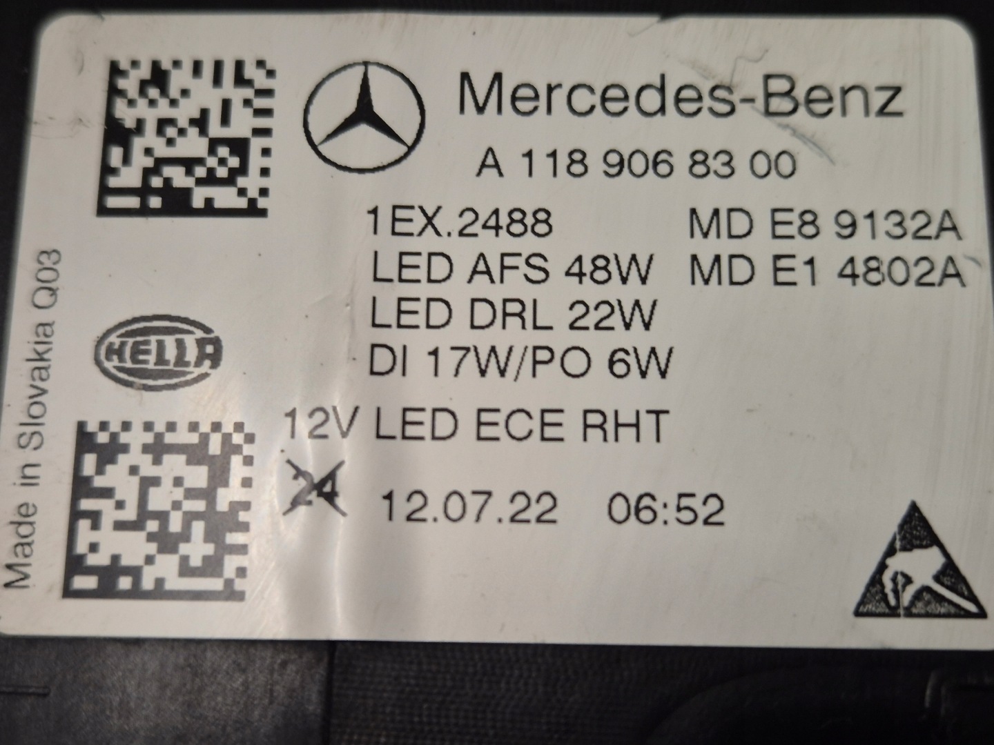 Frontscheinwerfer Mercedes-Benz CLA C118 A1189068400 High Performance LED Links Headlight - Thumbnail 9