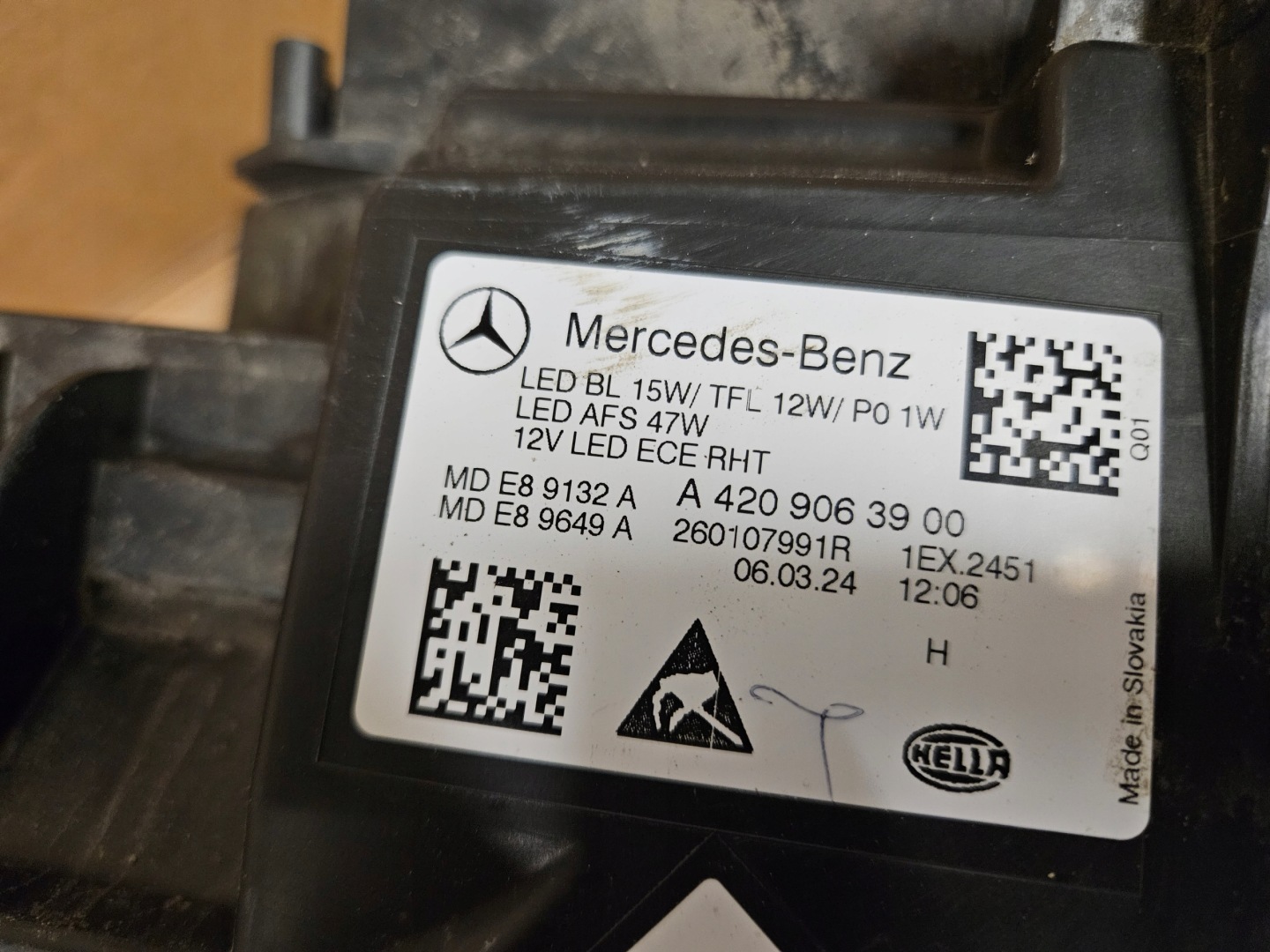 Frontscheinwerfer Mercedes-Benz Citan W420 A4209063900 LED Rechts Headlight - Thumbnail 6