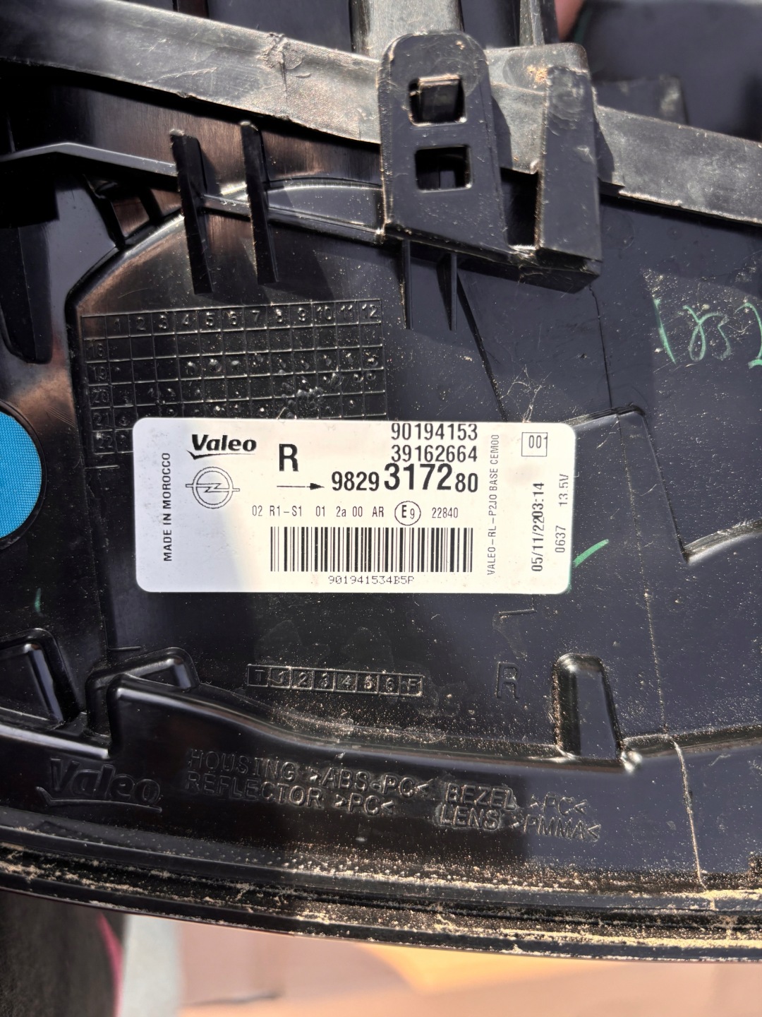 Opel Corsa Rückleuchte 98293147 Rearlamp - Thumbnail 6