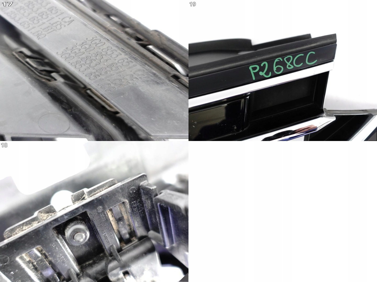 VW Passat B8 Kühlergrill FRONTGRILL Kühlergitter 3G0853653P - Thumbnail 12