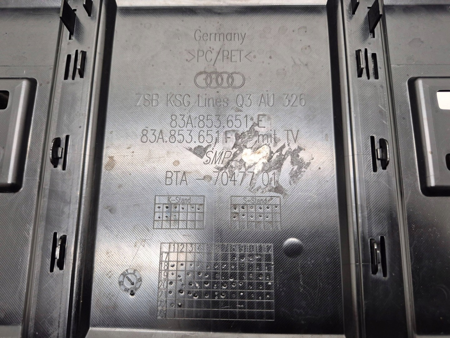 Audi Q3 Kühlergrill FRONTGRILL Kühlergitter 83A853651EA - Thumbnail 6