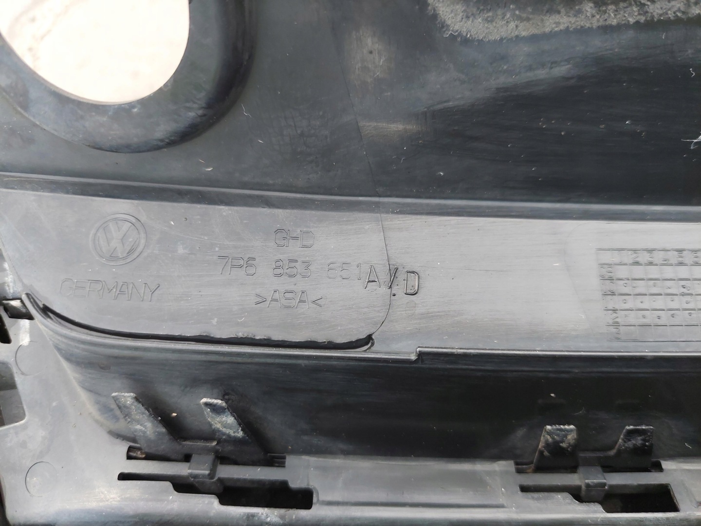 VW Touareg I Kühlergrill FRONTGRILL Kühlergitter 7P6853651AD - Thumbnail 11