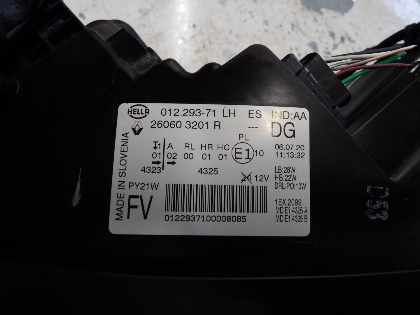 Frontscheinwerfer Renault ScĂ©nic I JA 260603201R LED Links Headlight - Thumbnail 3