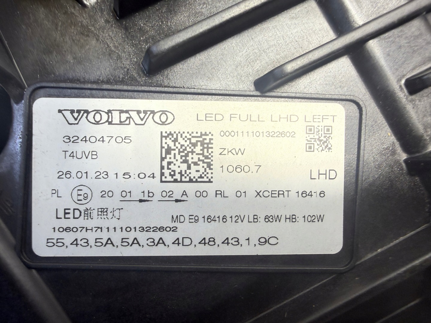 Frontscheinwerfer Volvo XC60 Facelift LED Links Scheinwerfer Headlight - Thumbnail 9