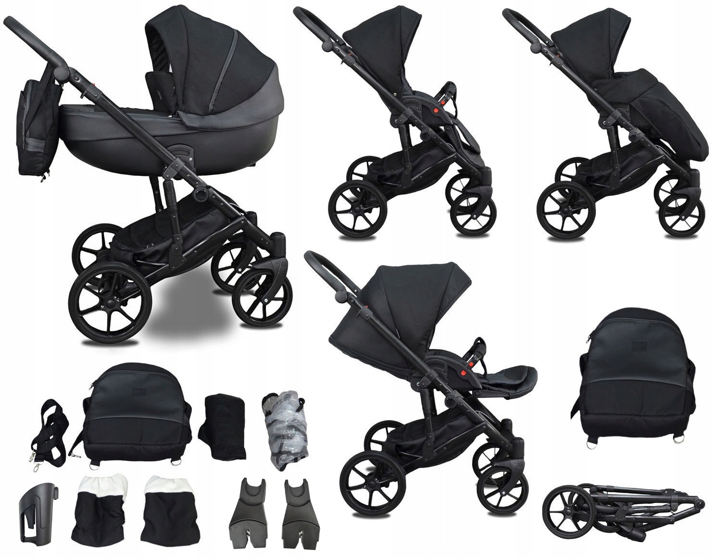 WÓZEK DZIECIĘCY 2w1 NXT Adaptery do Maxi Cosi Cybex Xlander Recaro