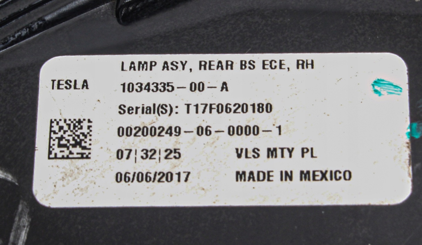 Tesla Model X 004 Rückleuchte 103433500A Rearlamp - Thumbnail 11