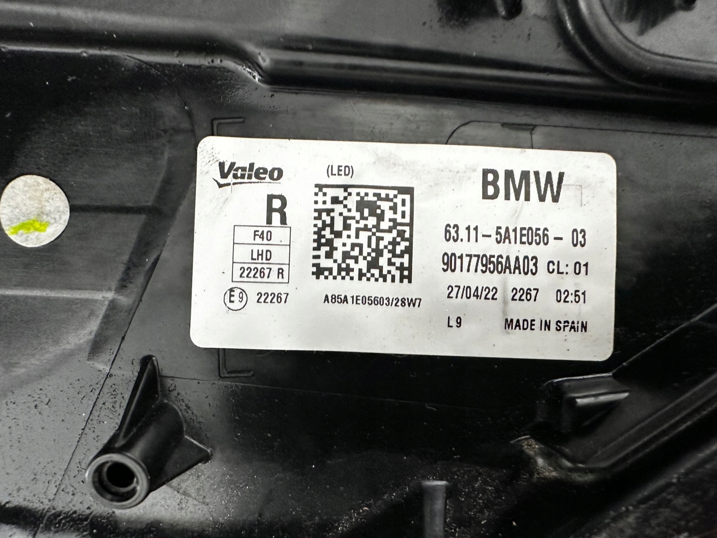 Frontscheinwerfer BMW 1 F40 5A1E056 LED Rechts Scheinwerfer Headlight - Thumbnail 12