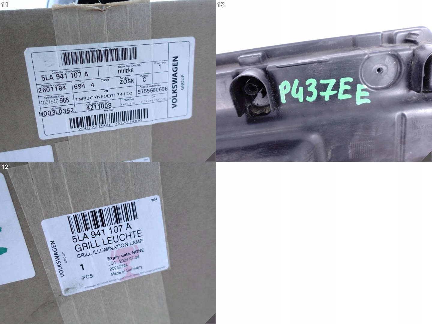Skoda Enyaq 5LA Kühlergrill FRONTGRILL Kühlergitter 5LA941107A - Thumbnail 12