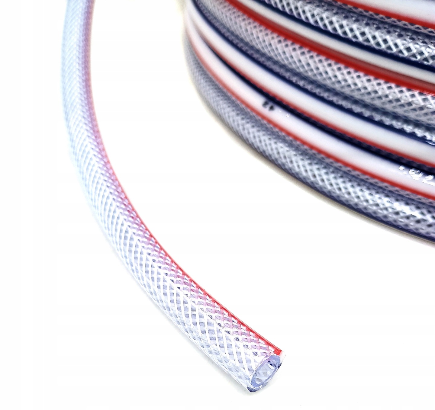 WĄŻ TECHNICZNY ZBROJONY 4-WARSTWOWY PCV - 6 MM 1mb