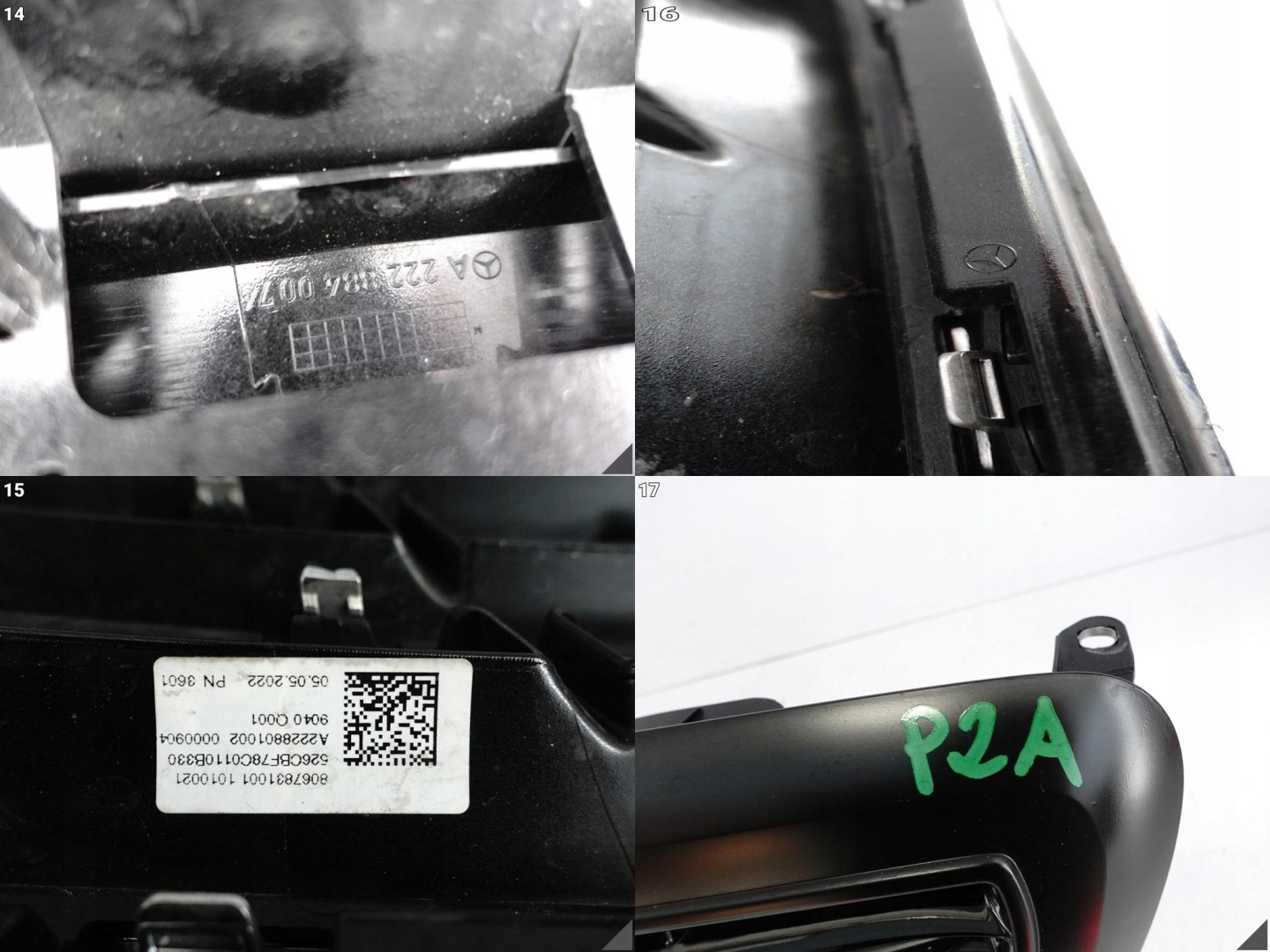 Mercedes-Benz S-Klasse W222 Kühlergrill FRONTGRILL Kühlergitter A2228801002 - Thumbnail 12