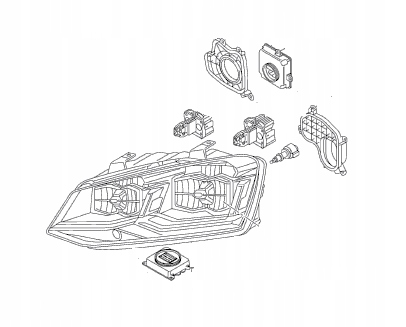 Frontscheinwerfer VW Golf V Bi-Xenon Links Scheinwerfer Headlight - Thumbnail 1